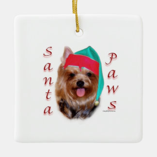 Adorno De Cerámica Yorkshire Terrier Santa Paws