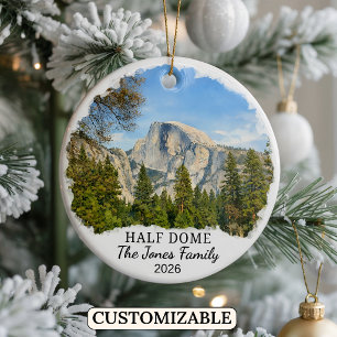 Adorno De Cerámica Yosemite Half Dome personalizado, California perso
