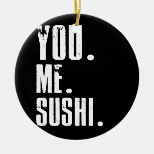 Adorno De Cerámica You Me Sushi Addict Food Lover