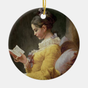 Adorno De Cerámica Young Chica Reading, c.1776