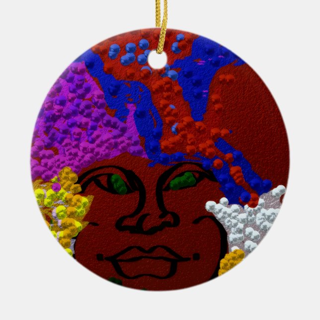 Adorno De Cerámica Young Woman in the Flower Mist (Frente)