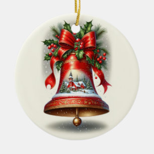 Adorno De Cerámica Yuletide Carol Bell