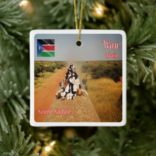 Adorno De Cerámica Z006 WAU, Sudán del Sur, África,