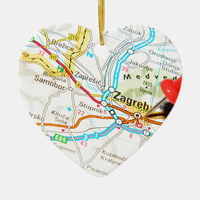 Adorno De Cerámica Zagreb, Croacia (Frente)