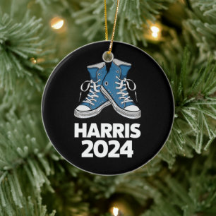 Adorno De Cerámica ZAPATILLA Vota Kamala Presidente Elección HARRIS 2