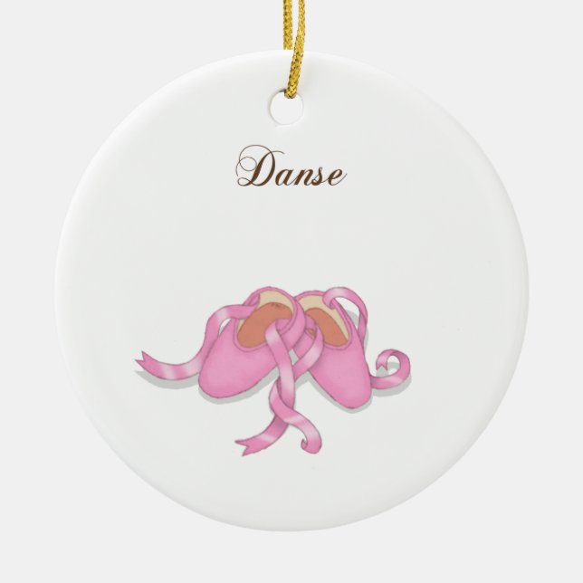 Adorno De Cerámica Zapatillas de ballet "Danse" (Frente)