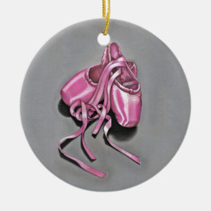 Adorno De Cerámica Zapatillas de ballet rosa
