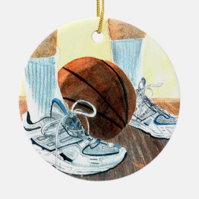 Adorno De Cerámica Zapatillas de baloncesto (Frente)