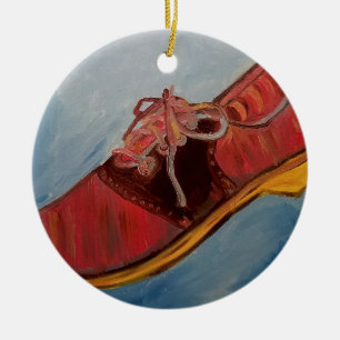 Adorno De Cerámica Zapato de silla de montar