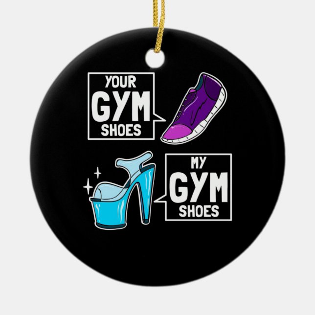 Adorno De Cerámica Zapatos de baile de ballet (Frente)