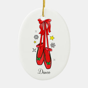 Adorno De Cerámica Zapatos de ballet del navidad