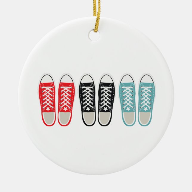 Adorno De Cerámica Zapatos Grunge (Frente)