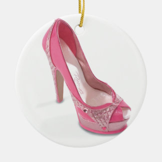 Adorno De Cerámica zapatos legalmente rosados