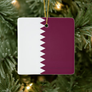 Adorno De Cerámica ZaraQA001 Qatari FLAG Qatar,