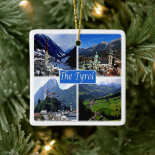 Adorno De Cerámica zAT007 EL TIROL AUSTRIANO, Austria,