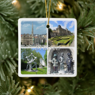 Adorno De Cerámica zBE009 BRUSELAS Bruselas Bélgica,