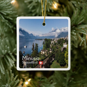 Adorno De Cerámica zCH016 MINUSIO, Suiza