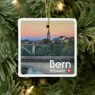 Adorno De Cerámica zCH022 BERN Centro de la ciudad Suiza,
