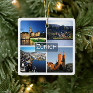 Adorno De Cerámica zCH046 ZURICH Suiza,