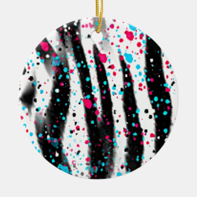 Adorno De Cerámica Zebra (Frente)