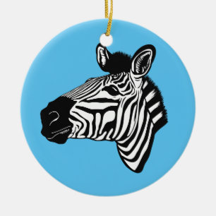 Adorno De Cerámica Zebra