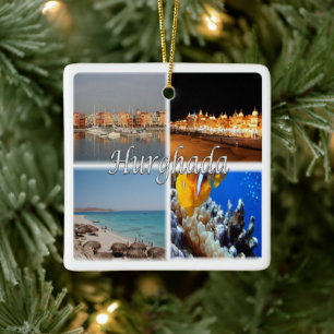 Adorno De Cerámica zEG068 HURGHADA, Egipto, Mar Rojo, Mosaico,