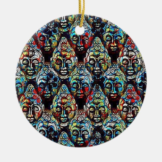 Adorno De Cerámica Zen Buddha (Frente)