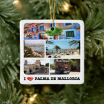 Adorno De Cerámica zES020 PALMA DE MALLORCA, España,<br><div class="desc">Aquí encontrarás el recuerdo de tus vacaciones. Esta categoría contiene el ornamento cerámico de muchos lugares en España. (zES020 PALMA DE MALLORCA, España, ornamento cerámico). Amplíe a amigos y familiares con los recuerdos únicos de su gran viaje. Pruébenos. #LeoPepeDesign - españa europa, diseño de leopintas, viaje de viaje de turismo...</div>