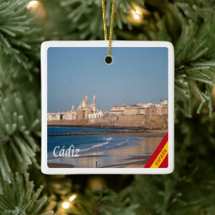 Adorno De Cerámica zES028 CADIZ panorama España,