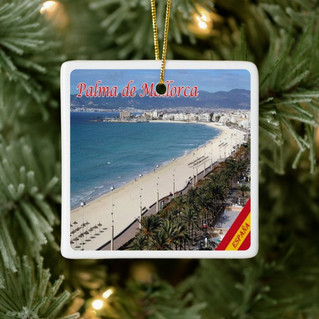 Adorno De Cerámica zES101 PALMA DE MALLORCA, España, (Árbol)