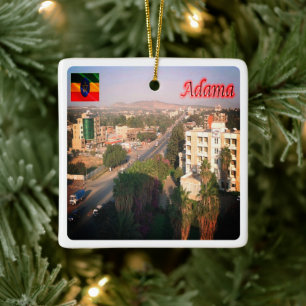 Adorno De Cerámica zET004 ADAMA, Etiopía, África,