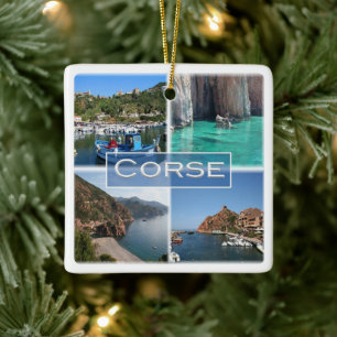 Adorno De Cerámica zFR017 CORSICA CORSE, Francia,