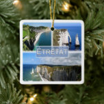Adorno De Cerámica zFR101 ETRETAT Normandía,<br><div class="desc">Aquí encontrarás el recuerdo de tus vacaciones. Esta categoría contiene el ornamento cerámico de muchos lugares de Francia Normandía, Etretat, Los acantilados de Étretat. (zFR101 ETRETAT Normandía, ornamento cerámico). Amplíe a amigos y familiares con los recuerdos únicos de su gran viaje. Pruébenos. #LeoPepeDesign - vista panorámica al mar de los...</div>