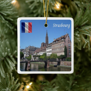 Adorno De Cerámica zFR142 STRASBOURG, Francia,