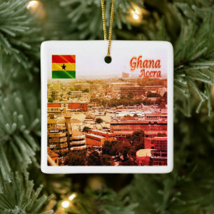 Adorno De Cerámica zGH003 ACCRA Norte, Ghana, África,