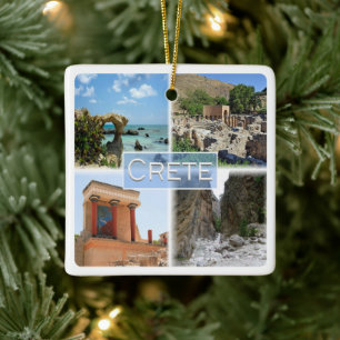 Adorno De Cerámica zGR021 surtido de CRETA, Grecia, Europa,