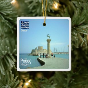 Adorno De Cerámica zGR038 RHODES, Grecia,