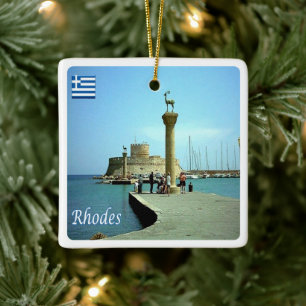 Adorno De Cerámica zGR039 RHODES, Grecia,