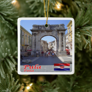 Adorno De Cerámica zHR008 PULA, Croacia,