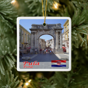 Adorno De Cerámica zHR008 PULA, Croacia,