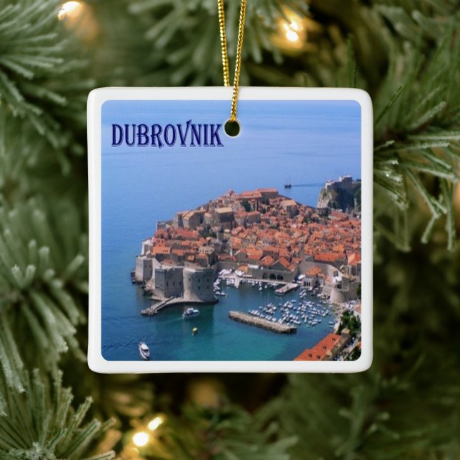 Adorno De Cerámica zHR017 DUBROVNIK, Croacia, Europa, (Árbol)