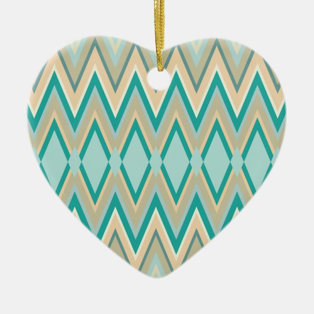 Adorno De Cerámica zigzag-phones diagonal (Frente)