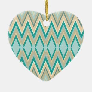 Adorno De Cerámica zigzag-teléfonos diagonales