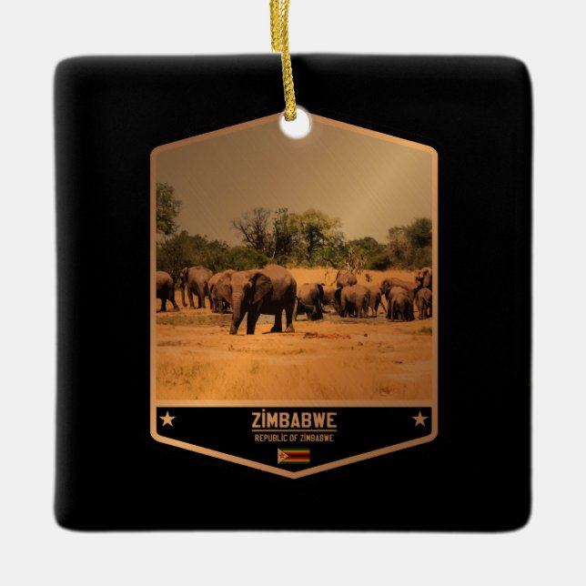 Adorno De Cerámica Zimbabue (Anverso)