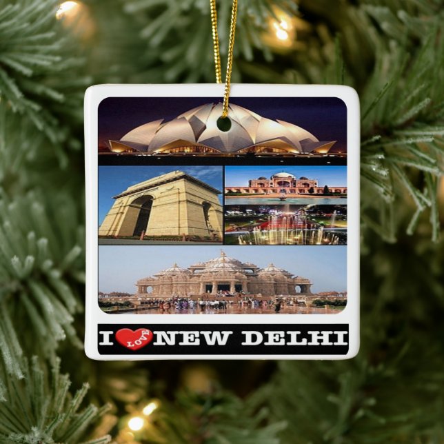 Adorno De Cerámica zIN005 me encanta NUEVA DELHI, India, Asia, (Árbol)