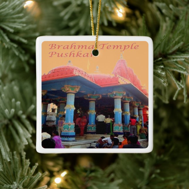 Adorno De Cerámica zIN20 Templo Brahma PUSHKAR, India, Asia, (Árbol)