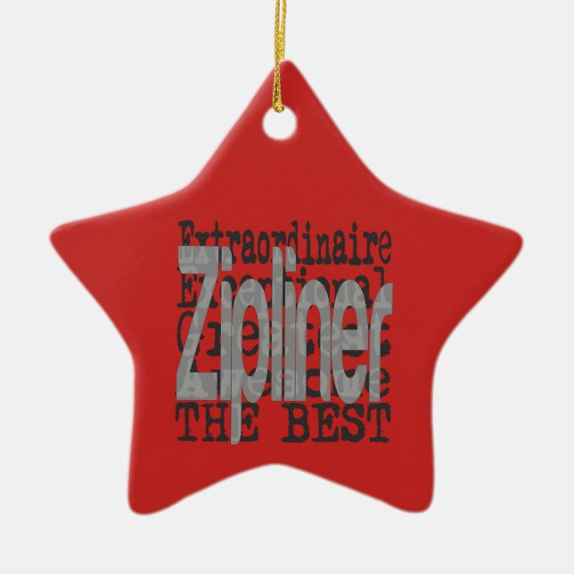 Adorno De Cerámica Zipliner Extraordinaire (Frente)