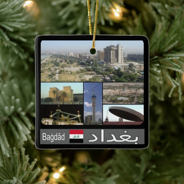 Adorno De Cerámica zIQ003 BAGHDAD, Iraq, Oriente Medio, Asia, (Árbol)