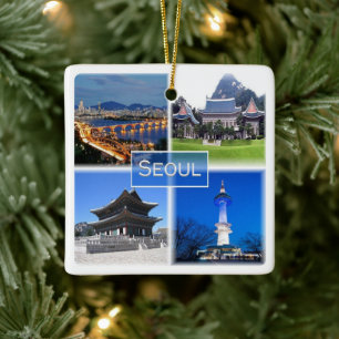 Adorno De Cerámica zKR003 SEOUL, Corea del Sur, Asia,