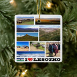 Adorno De Cerámica zLS013 LESOTHO I Love, Mosaic,<br><div class="desc">Aquí encontrarás el recuerdo de tus vacaciones. (zLS013 LESOTHO I Love, Mosaic, Africa Ceramic Ornament ). Amplíe a amigos y familiares con los recuerdos únicos de su gran viaje. Pruébenos. #LeoPepeDesign - lesotho me encanta, áfrica lesotho, leopismoso, viaje de turismo por la foto, regalo de recuerdo, adorno de cerámica, mosaico...</div>